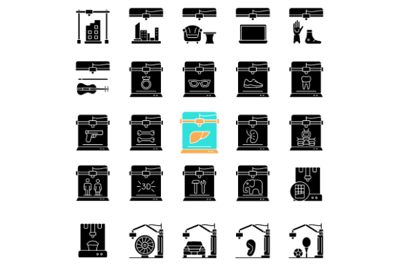 3D Printing Glyph Icons: An Embroidery Review