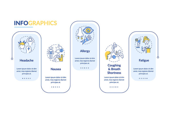 Air Pollution Disease Signs Vector: Graphics & Templates