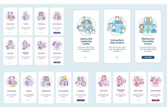 Conflict Management App Page Bundle Review for Embroidery Designers