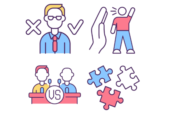 Conflict Management Icons Bundle for Creative Sellers