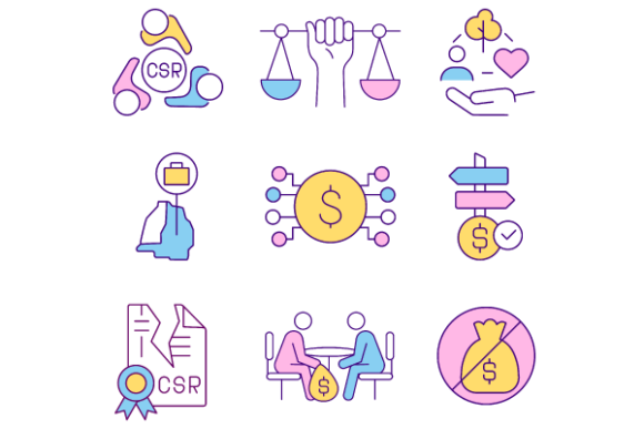 Corporate Responsibility Icons Bundle: Graphics & Icons for Modern Brand Messaging