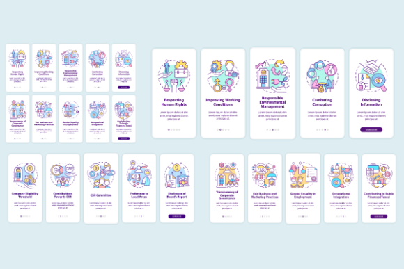 CSR Related App Pages Bundle: Graphics for Modern Digital Sellers