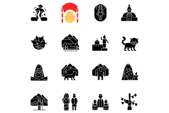 Nepal Cultural Heritage Graphics & Icons Review
