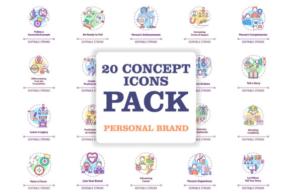Personal Brand Concept Icons Bundle: Graphics & Icons Review