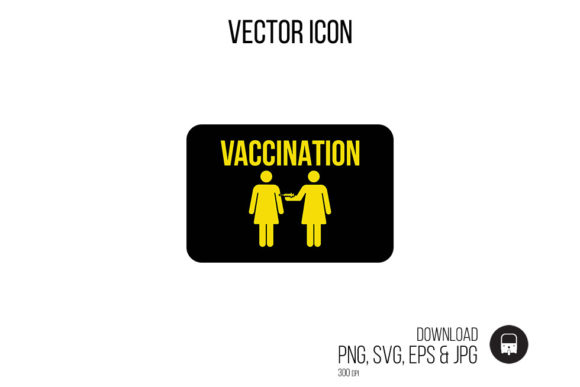 Poster Vaccine Icon Vector: Editorial Graphics Review