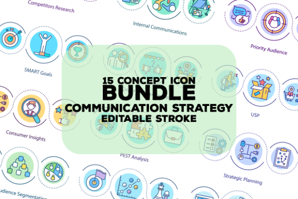 Strategic Communication Icons Bundle Review