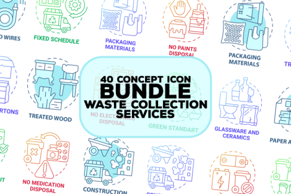 Waste Collection Icons: An Embroidery Review